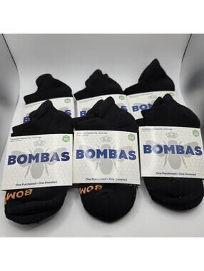 Lot of 6 Bombas Womens Honeycomb Arch Support Socks Low Cut XS X-Small 155348